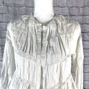 RARE Vintage Venetian‎ Lace Embroidery Crochet Cotton 90s Victoria’s Secret